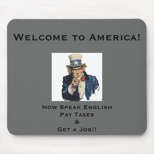 Welkom in Amerika! Mousepad Muismat (Voorkant)