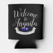 Welkom in Anguilla | Bestemmingsweddenschap Blikjeskoeler (Voorkant)