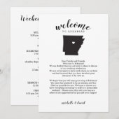 Welkom in Arkansas | Wedbrief en reisroute (Voorkant / Achterkant)