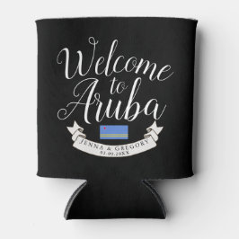 Welkom in Aruba | Aangepast bestemmingshuwelijk Blikjeskoeler