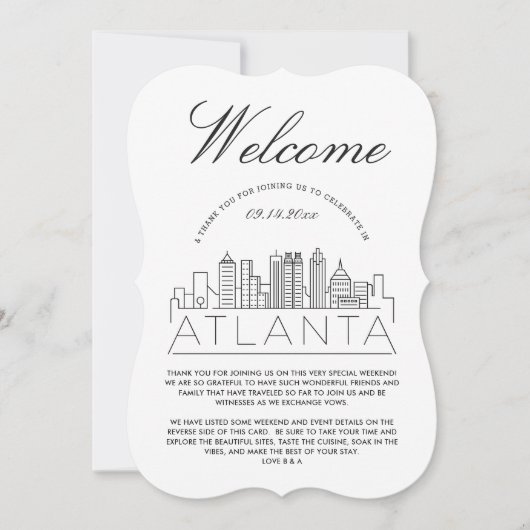 Welkom in Atlanta | Uitnodiging tot nadere informa (Voorkant)