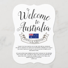 Welkom in Australië | Bestemming Huwelijk Custom Kaart