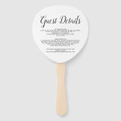 Welkom in Bahamas | Aangepast bestemmingshuwelijk Handwaaier (Achterkant)