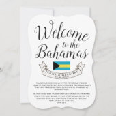Welkom in Bahamas | Aangepast bestemmingshuwelijk Kaart (Voorkant)