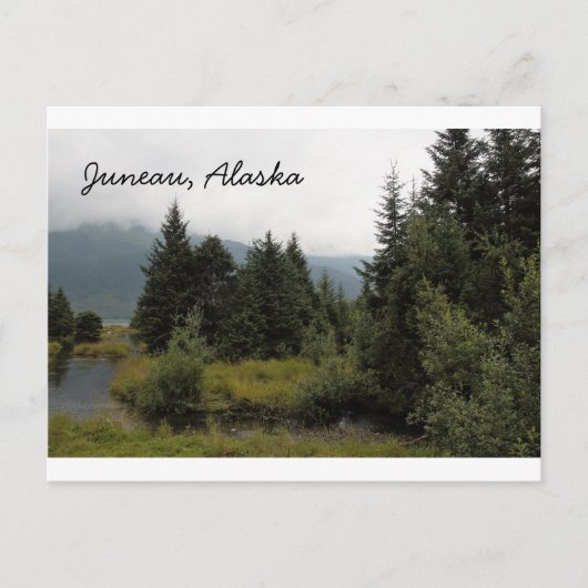Welkom in Beauful Juneau, Alaska Briefkaart (Voorkant)