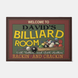 Welkom in Billiard Room Mat, Cool Billiard Deurmat