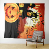 Welkom in Booville Halloween | Evenement Achtergro Wandkleed (In Situ (horizontaal))