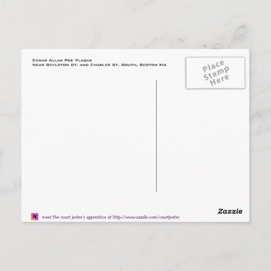 Welkom in Boston Briefkaart (Achterkant)