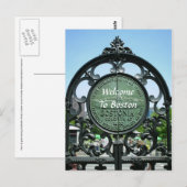 Welkom in Boston Briefkaart (Voorkant / Achterkant)