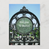 Welkom in Boston Briefkaart (Voorkant)