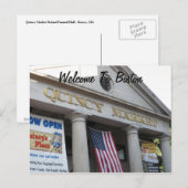 Welkom in Boston Briefkaart (Voorkant / Achterkant)