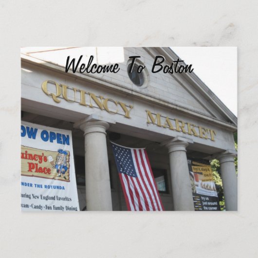Welkom in Boston Briefkaart (Voorkant)