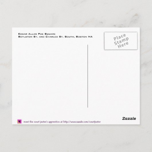 Welkom in Boston Briefkaart (Achterkant)