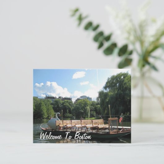Welkom in Boston Briefkaart (Staand voorkant)