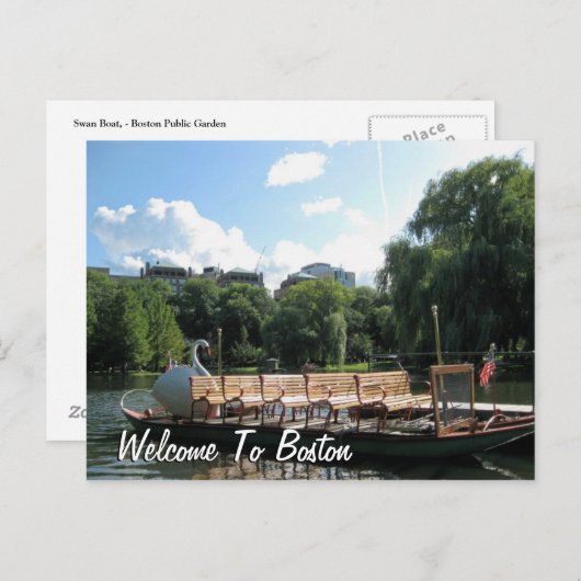 Welkom in Boston Briefkaart (Voorkant / Achterkant)