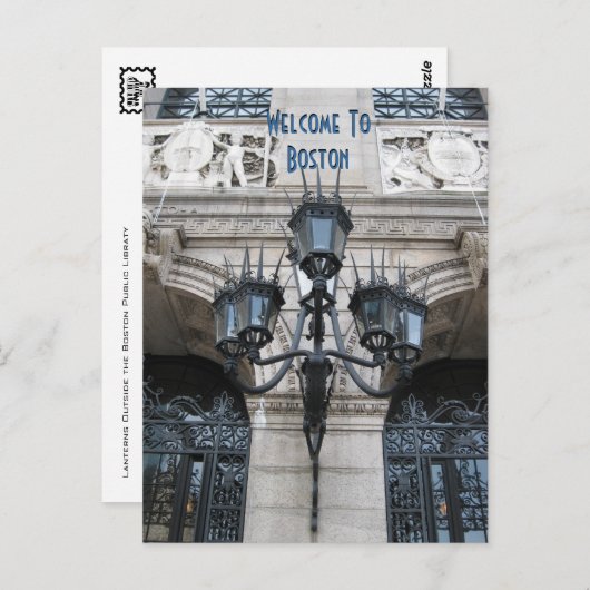 Welkom in Boston Briefkaart (Voorkant / Achterkant)