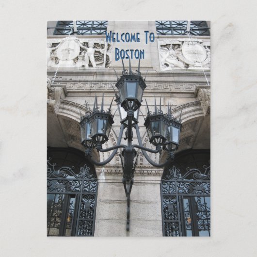 Welkom in Boston Briefkaart (Voorkant)