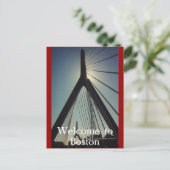 Welkom in Boston Briefkaart (Staand voorkant)