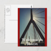 Welkom in Boston Briefkaart (Voorkant / Achterkant)