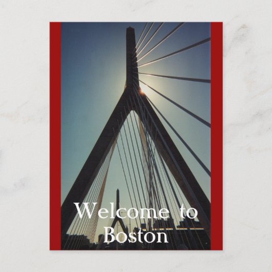 Welkom in Boston Briefkaart (Voorkant)