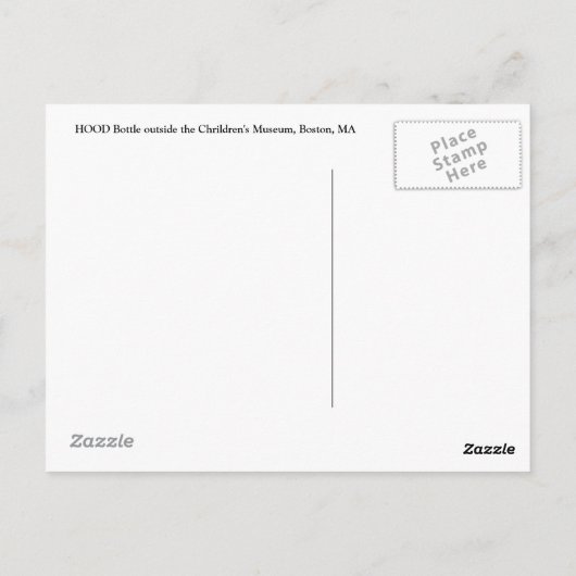 Welkom in Boston Briefkaart (Achterkant)