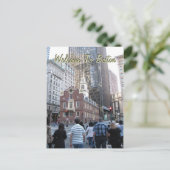 Welkom in Boston Briefkaart (Staand voorkant)