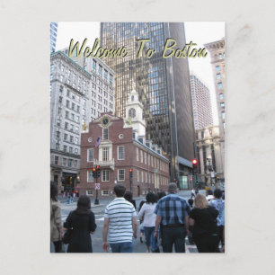 Welkom in Boston Briefkaart