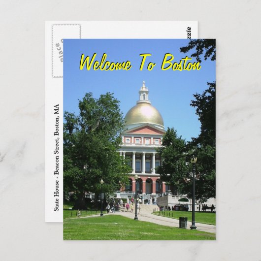 Welkom in Boston Briefkaart (Voorkant / Achterkant)