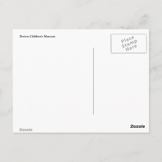 Welkom in Boston Briefkaart (Achterkant)