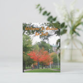 Welkom in Boston in Herfst Briefkaart (Staand voorkant)