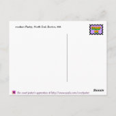 Welkom in Boston - neon Briefkaart (Achterkant)