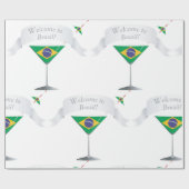Welkom in Brazilië Cadeaupapier (Vlak)