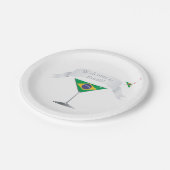 Welkom in Brazilië Papieren Bordje (Gekanteld)