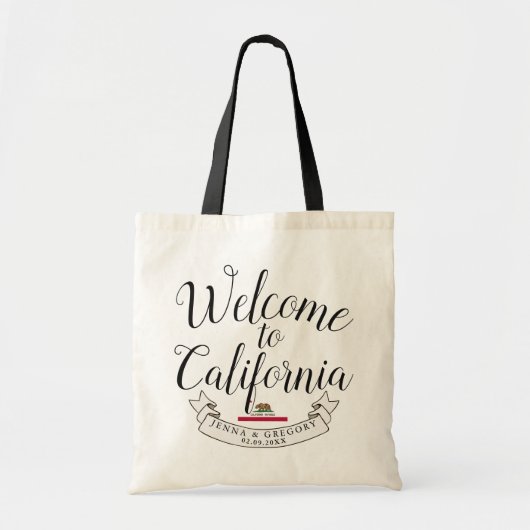 Welkom in Californië | Bestemmingsweddenschap Tote Bag (Voorkant)