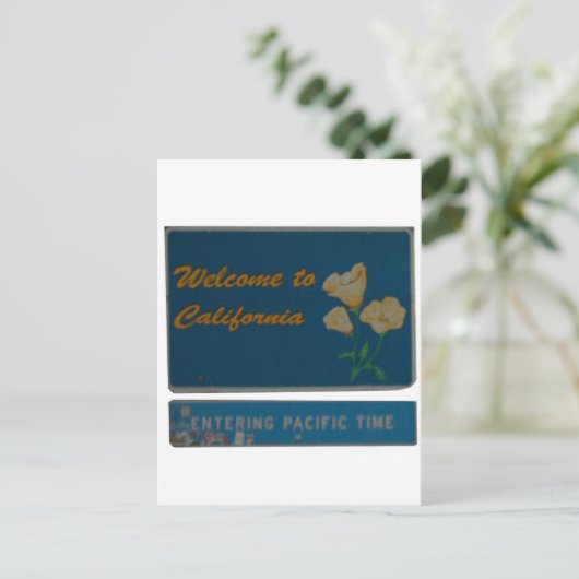 Welkom in Californië Briefkaart (Staand voorkant)
