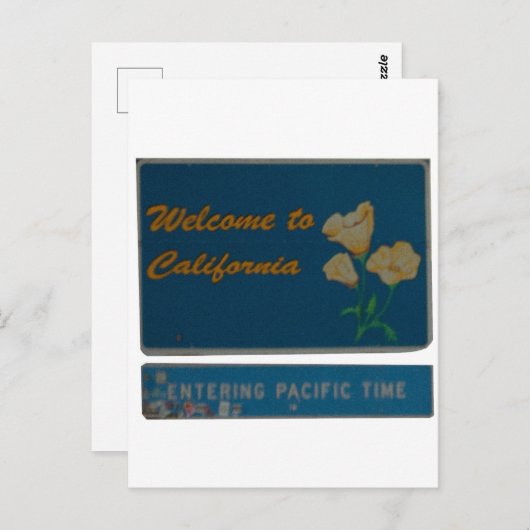 Welkom in Californië Briefkaart (Voorkant / Achterkant)