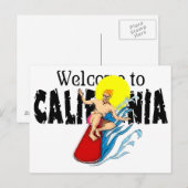 Welkom in Californië-Briefkaart Briefkaart (Voorkant / Achterkant)