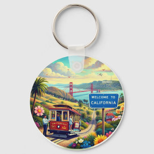 Welkom in Californië Sleutelhanger