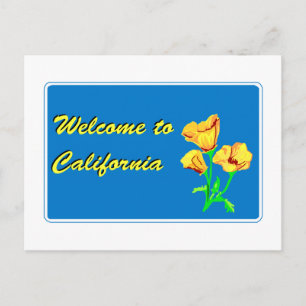 Welkom in Californië - Verenigde Staten - Road Sig Briefkaart