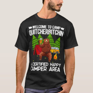 Welkom in Camp Quitcherbitchin Happy Camp Beer Dr. T-shirt