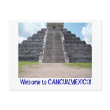 Welkom in Cancun, Mexico briefkaart.