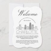 Welkom in Charlotte | Details Gasten Uitnodiging (Voorkant)