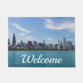 Welkom in Chicago Day Cityscape Doormat Deurmat (Voorkant)