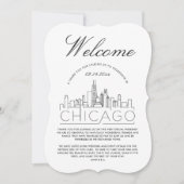 Welkom in Chicago | Gasten Details uitnodiging (Voorkant)