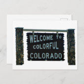 Welkom in Colorado Briefkaart (Voorkant / Achterkant)