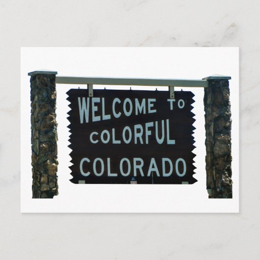 Welkom in Colorado Briefkaart (Voorkant)