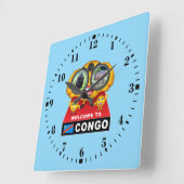 Welkom in Congo Vierkante Klok (Hoek)