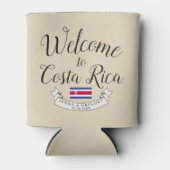 Welkom in Costa Rica | Bestemming Huwelijk Douane Blikjeskoeler (Voorkant)