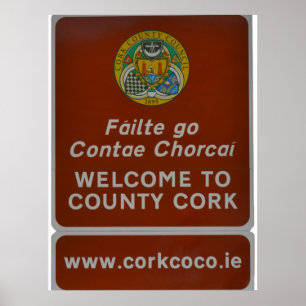 Welkom in County Cork, Ierland Poster