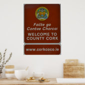Welkom in County Cork, Ierland Poster (Keuken)